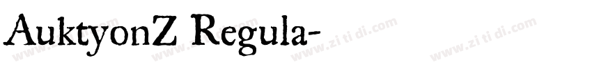 AuktyonZ Regula字体转换